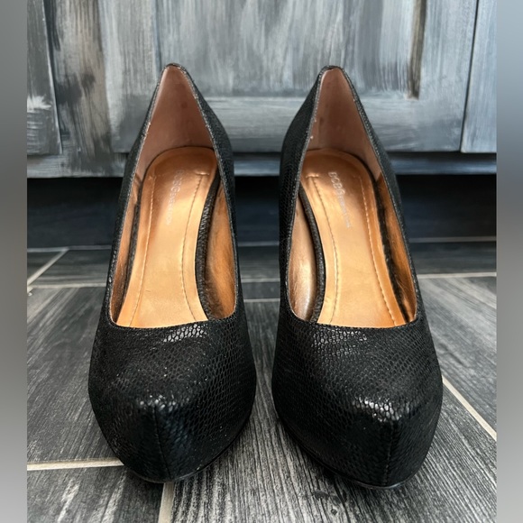 BCBGeneration Black Leather Heels - Picture 3 of 9